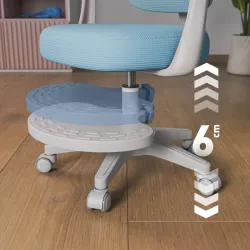 Junior 4.4 Blue Ergonomic Office Chair for Kids – view 8