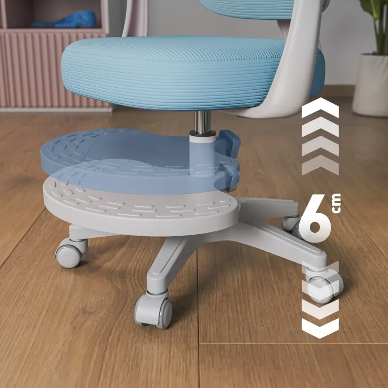 Junior 4.4 Blue Ergonomic Office Chair for Kids – view 8