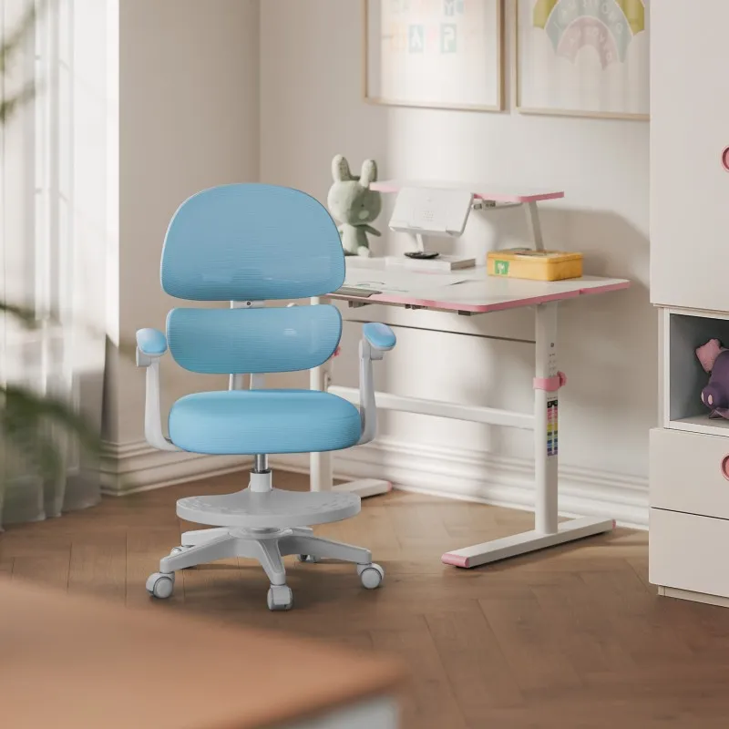 Junior 4.4 Blue Ergonomic Office Chair for Kids – view 11