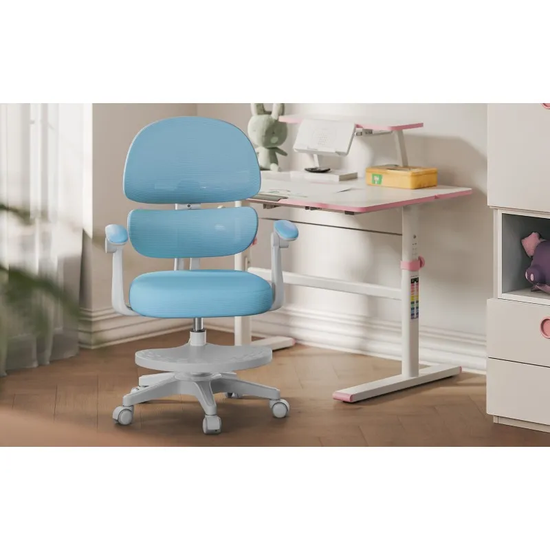 Junior 4.4 Blue Ergonomic Office Chair for Kids – view 12