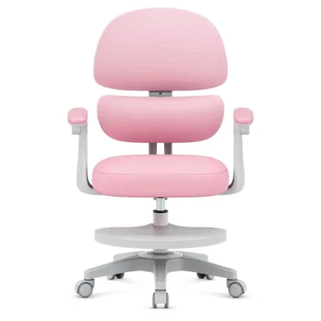 Junior 4.4 Pink ergonomic chair with adjustable features, perfect for kids