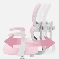 Junior 4.4 Pink Ergonomic Office Chair for Kids – view 4