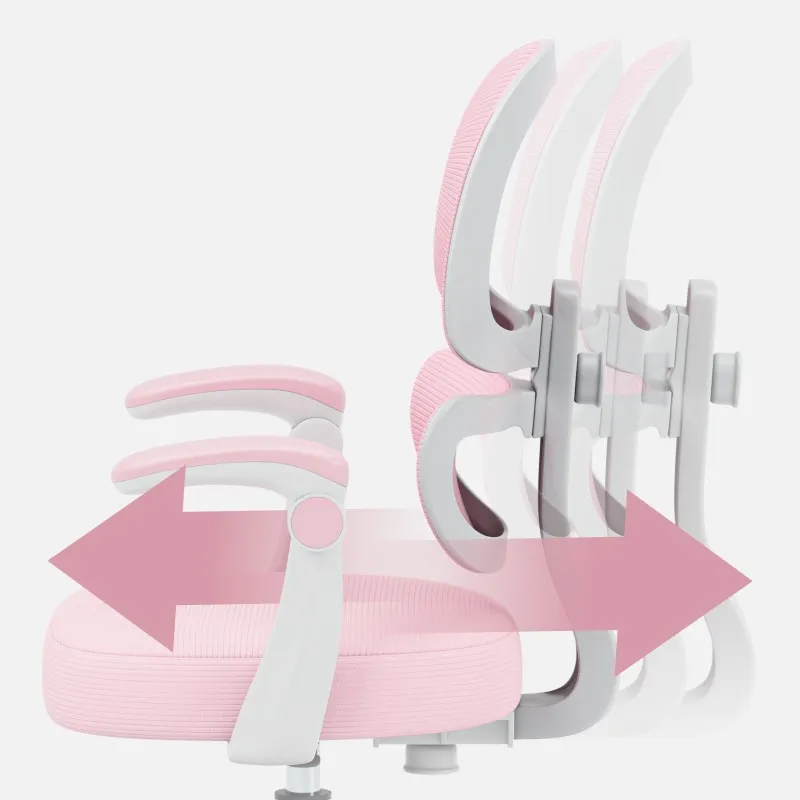 Junior 4.4 Pink Ergonomic Office Chair for Kids – view 4