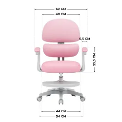 Junior 4.4 Pink Ergonomic Office Chair for Kids – view 8