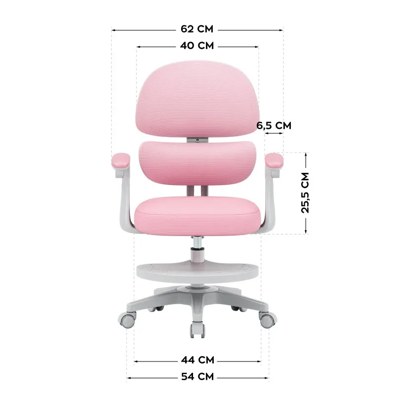 Junior 4.4 Pink Ergonomic Office Chair for Kids – view 8