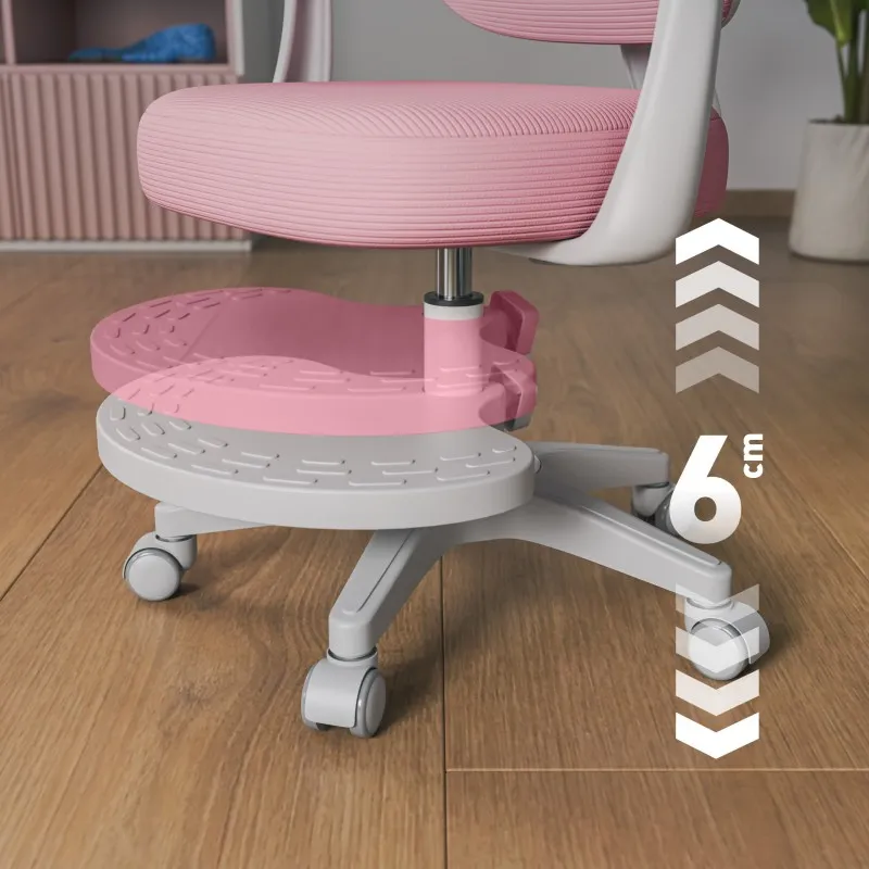 Junior 4.4 Pink Ergonomic Office Chair for Kids – view 10