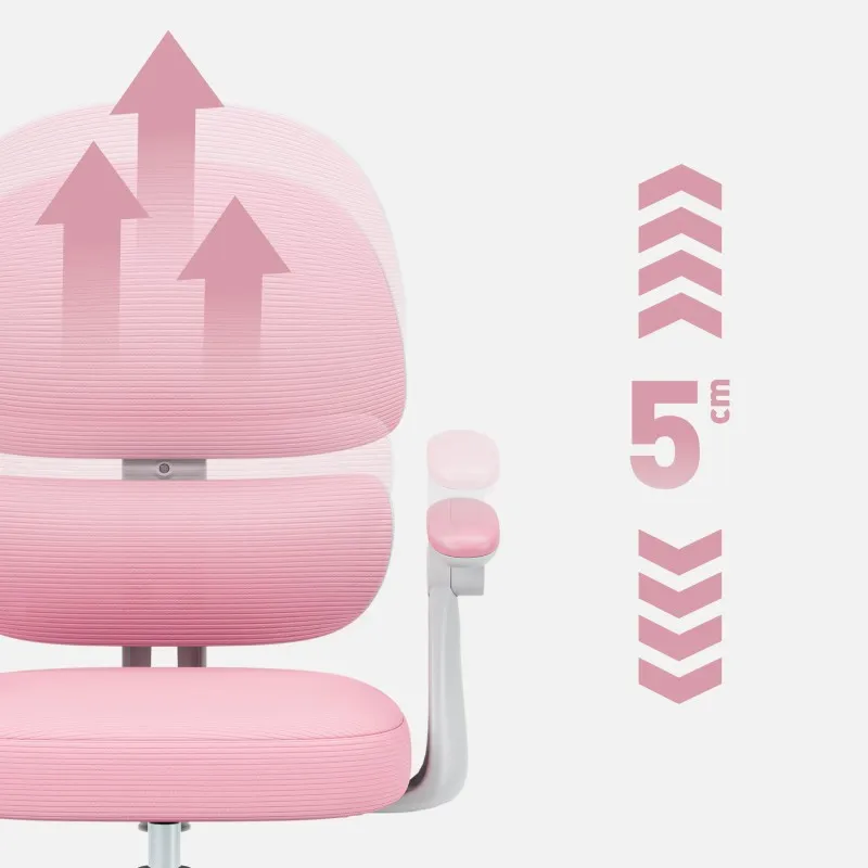 Junior 4.4 Pink Ergonomic Office Chair for Kids – view 11