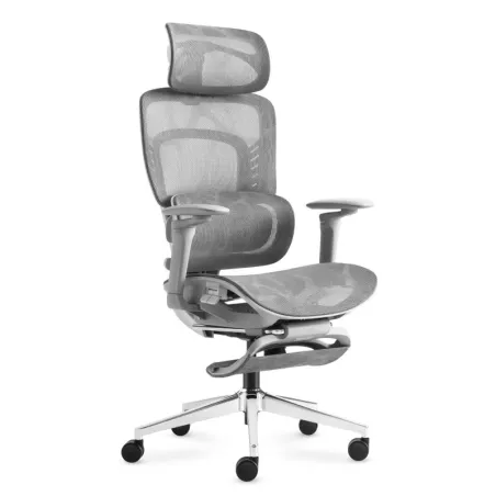 Visioner 8.3 Grey office chair with massage function, ergonomic design for comfort