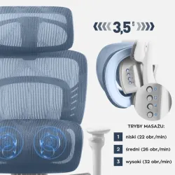 Visioner 8.3 Grey Office Chair with Massage Function – view 4