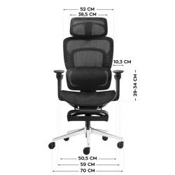 Visioner 8.3 Black Office Chair with Massage – view 7