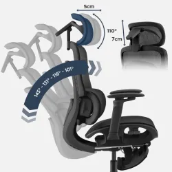 Visioner 8.3 Black Office Chair with Massage – view 10
