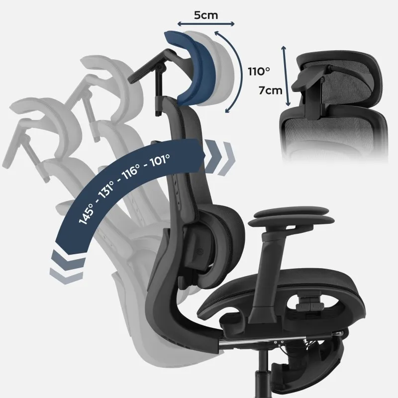 Visioner 8.3 Black Office Chair with Massage – view 10