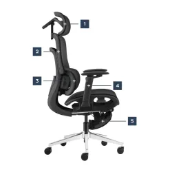 Visioner 8.3 Black Office Chair with Massage – view 15