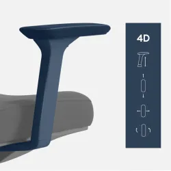 Visioner 6.1 Black Office Chair with Massage – view 4