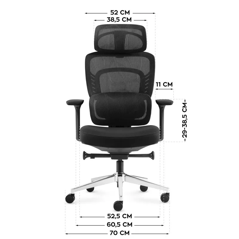 Visioner 6.1 Black Office Chair with Massage – view 7
