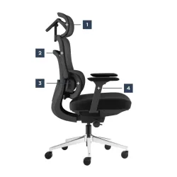 Visioner 6.1 Black Office Chair with Massage – view 14