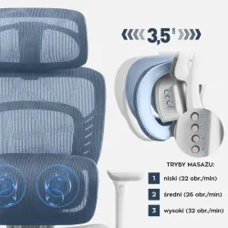 Visioner 6.1 Grey Office Chair with Massage 2