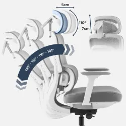 Visioner 6.1 Grey Office Chair with Massage 4