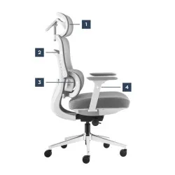 Visioner 6.1 Grey Office Chair with Massage 15