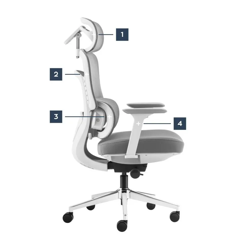 Visioner 6.1 Grey Office Chair with Massage 15
