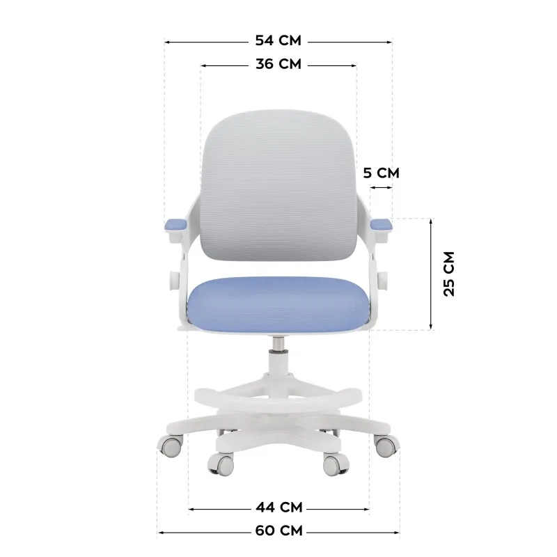 Mark Adler Junior 4.3 Children's Office Chair Blue-Grey – view 13