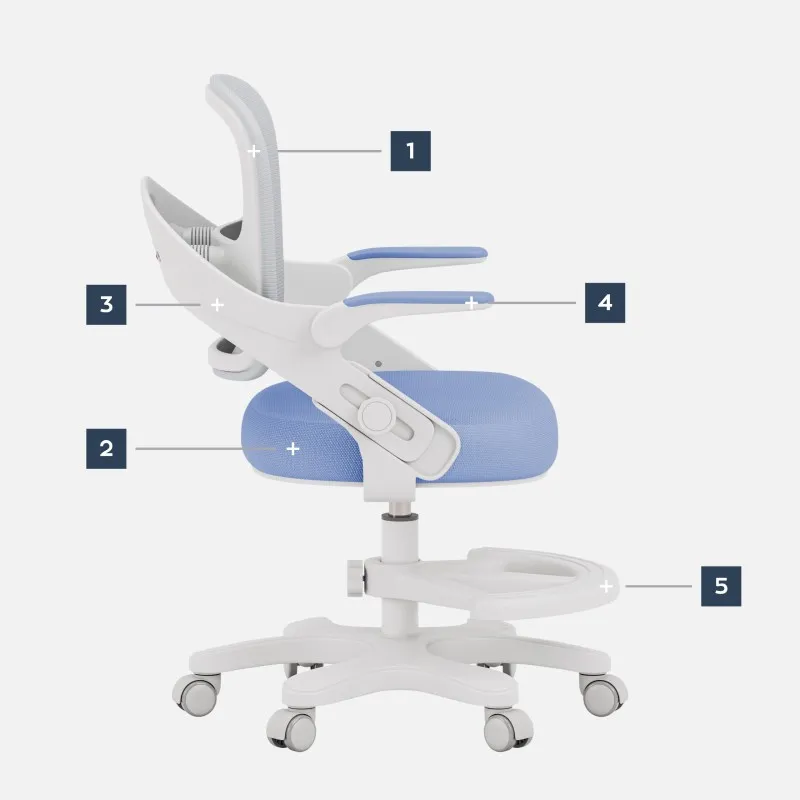 Mark Adler Junior 4.3 Children's Office Chair Blue-Grey – view 15