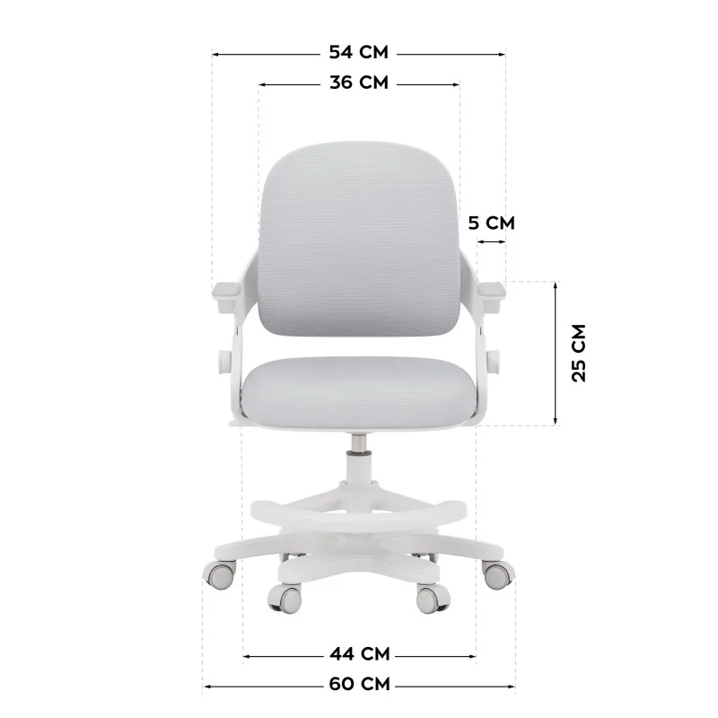 Mark Adler Junior 4.3 Grey Children's Office Chair – view 11