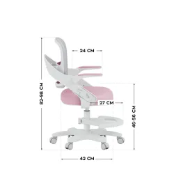 Mark Adler Junior 4.3 Office Chair for Children Pink-Grey – view 11