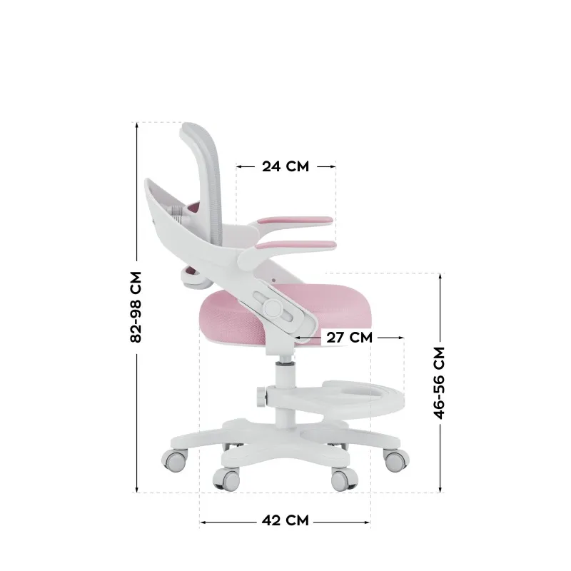 Mark Adler Junior 4.3 Office Chair for Children Pink-Grey – view 11