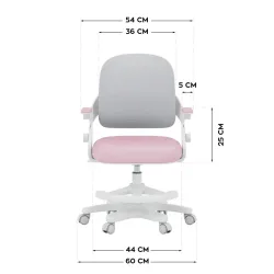 Mark Adler Junior 4.3 Office Chair for Children Pink-Grey – view 14