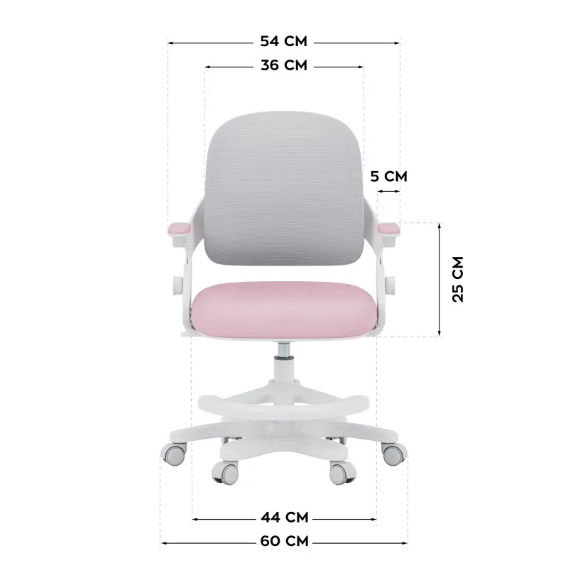Mark Adler Junior 4.3 Office Chair for Children Pink-Grey – view 14
