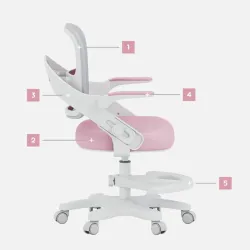 Mark Adler Junior 4.3 Office Chair for Children Pink-Grey – view 16