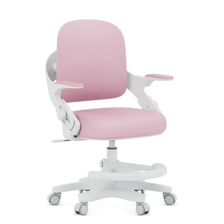 Junior 4.3 pink children's gaming chair with ergonomic support