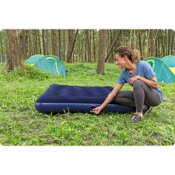 Comfortable blue inflatable airbed 191x137 cm Bestway 67002