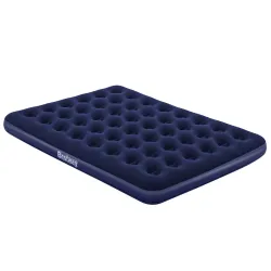 Durable PVC double inflatable airbed 203x152x22 cm for long-lasting use