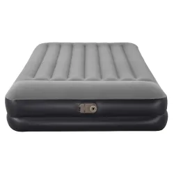 Double inflatable airbed in blue for bedroom use
