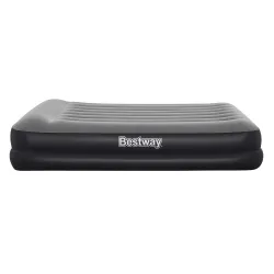 Inflatable airbed with electric pump, perfect for travel and camping