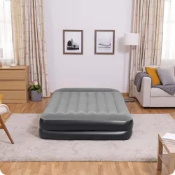 Inflatable airbed for outdoor use, perfect for summer evenings