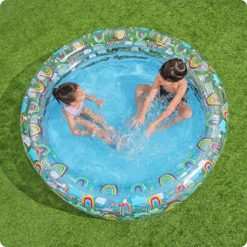 Colorful fruit pool 150 x 53 cm, great for the garden in summer