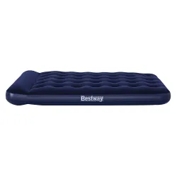 Inflatable airbed with built-in pump, easy to use and portable