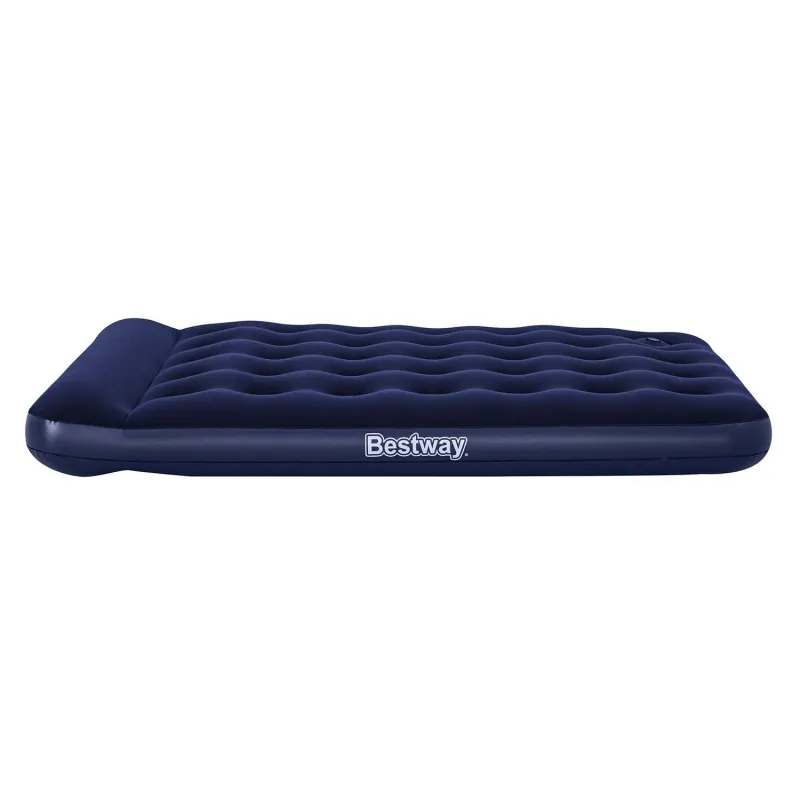 Inflatable airbed with built-in pump, easy to use and portable