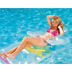 Inflatable airbed 165 x 89 cm, comfortable for relaxing in water, Bestway 43011