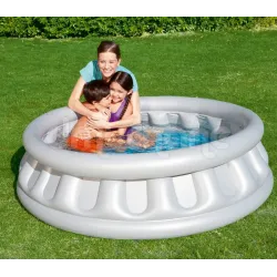Blue inflatable pool, great for the garden or beach