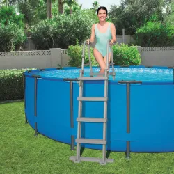 Pool ladder 122 cm, ideal for children and adults in the garden