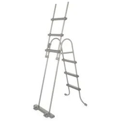 107 cm blue pool ladder, perfect for outdoor swimming pool use