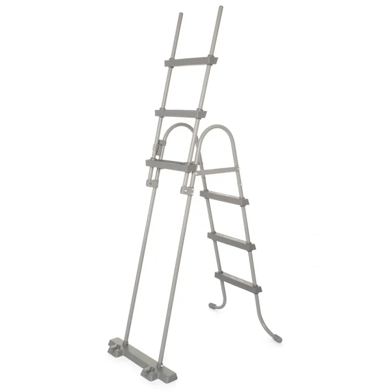 107 cm blue pool ladder, perfect for outdoor swimming pool use