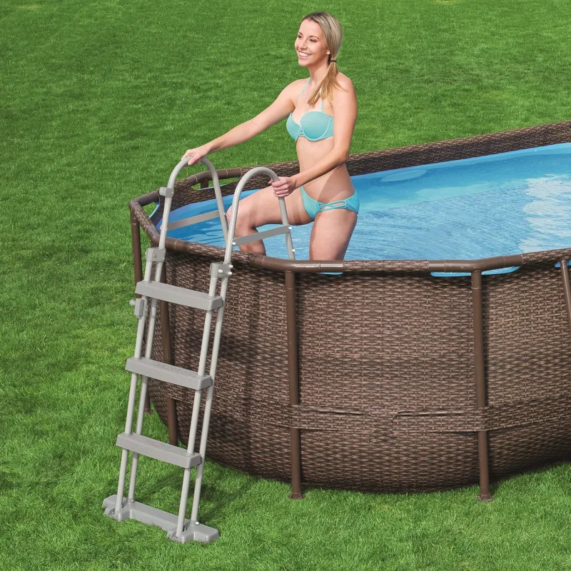 107 cm pool ladder, great for kids and adults, ensuring safety