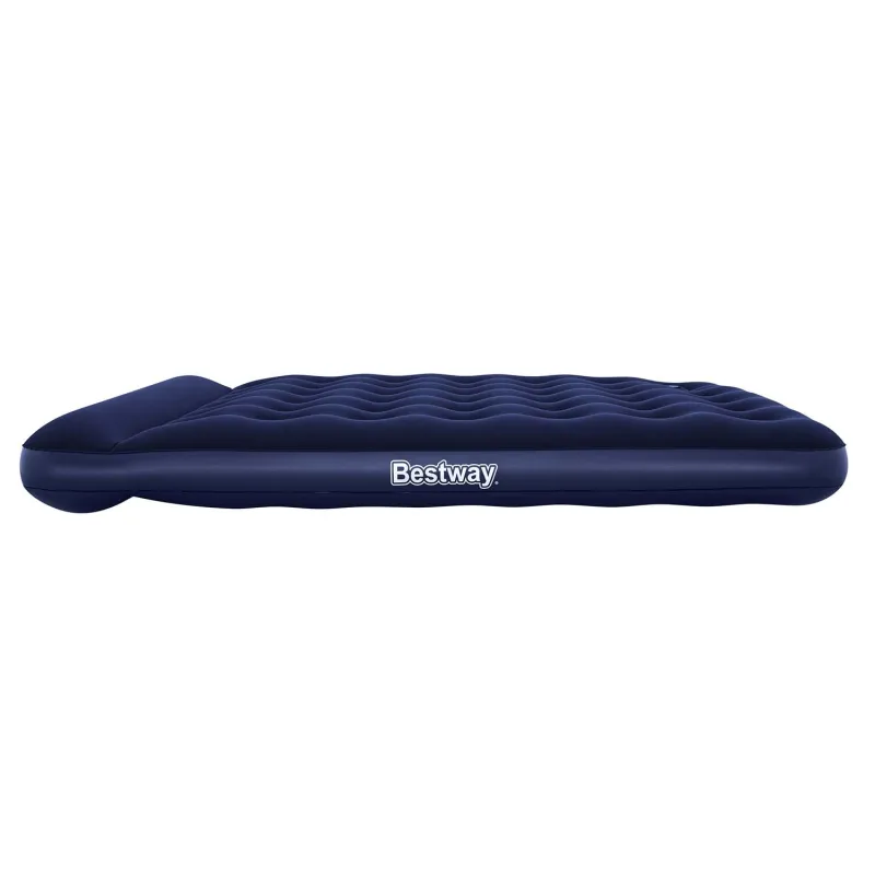 Soft inflatable airbed 203x152x28 cm for comfortable sleeping, Bestway 67226