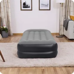 Inflatable airbed perfect for trips, easy to transport and store