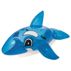Blue inflatable whale toy 157 x 94 cm for water play